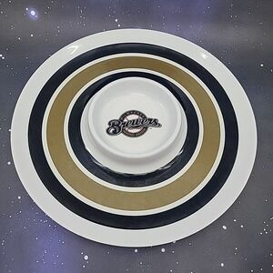 Milwaukee Brewers The Memory Company MLB 14" Melamine Chip and Dip Tray 2006